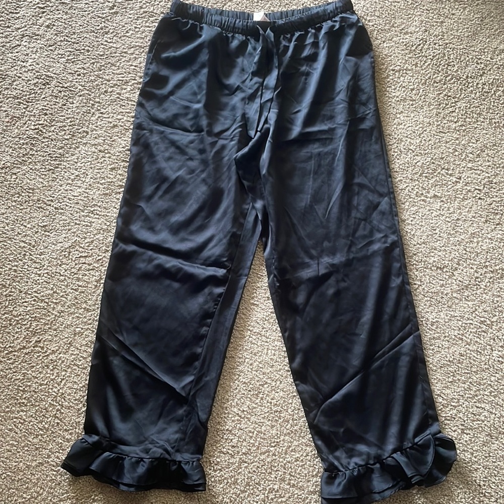 Victoria’s Secret Satin Ruffle Hem Pants